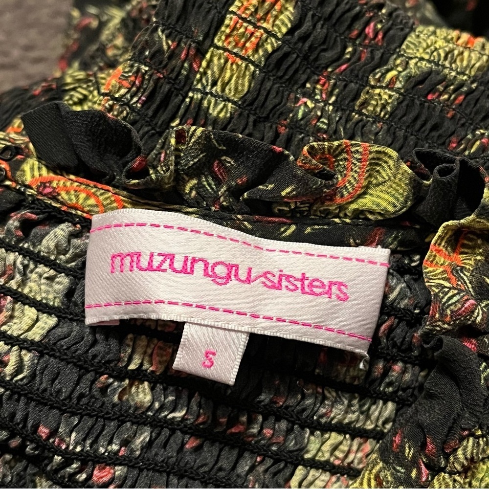 Muzungu Sisters Julia Midi Dress in Wild Cat Black - Picture 6 of 11